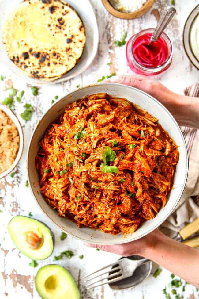 Chicken Tinga with Mexican Rice and Green Beans (GL)